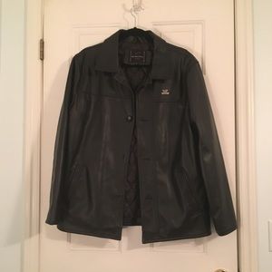 Bottega Italia faux leather coat.